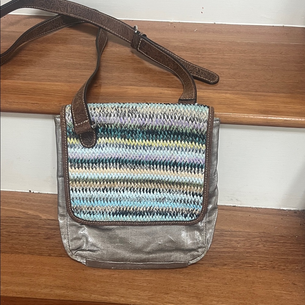 Consuela Multicolor Woven Shoulder/crossbody Bag